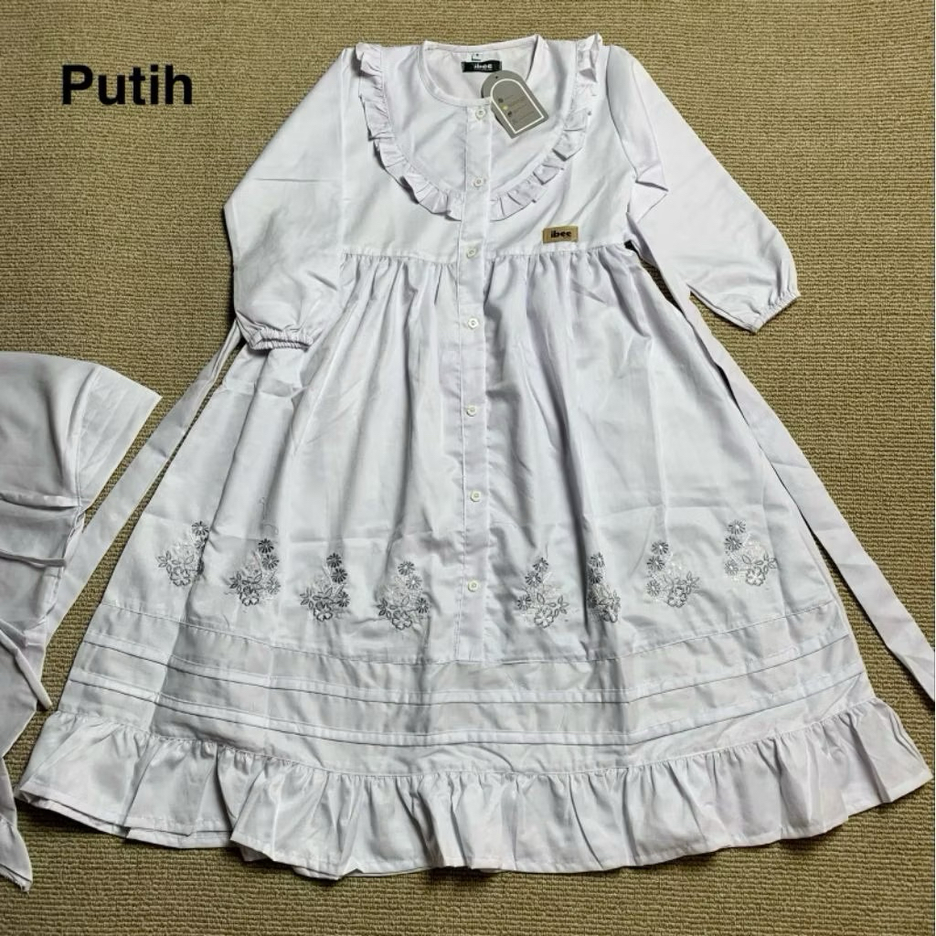 SET GAMIS PUTIH ANAK By IBEE kode PH