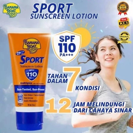 [ PROMO]Banana Boat Sport Sunscreen Spf 110 Pa+++  / Sunblock / Banana Boat Sport Sunscreen Lotion