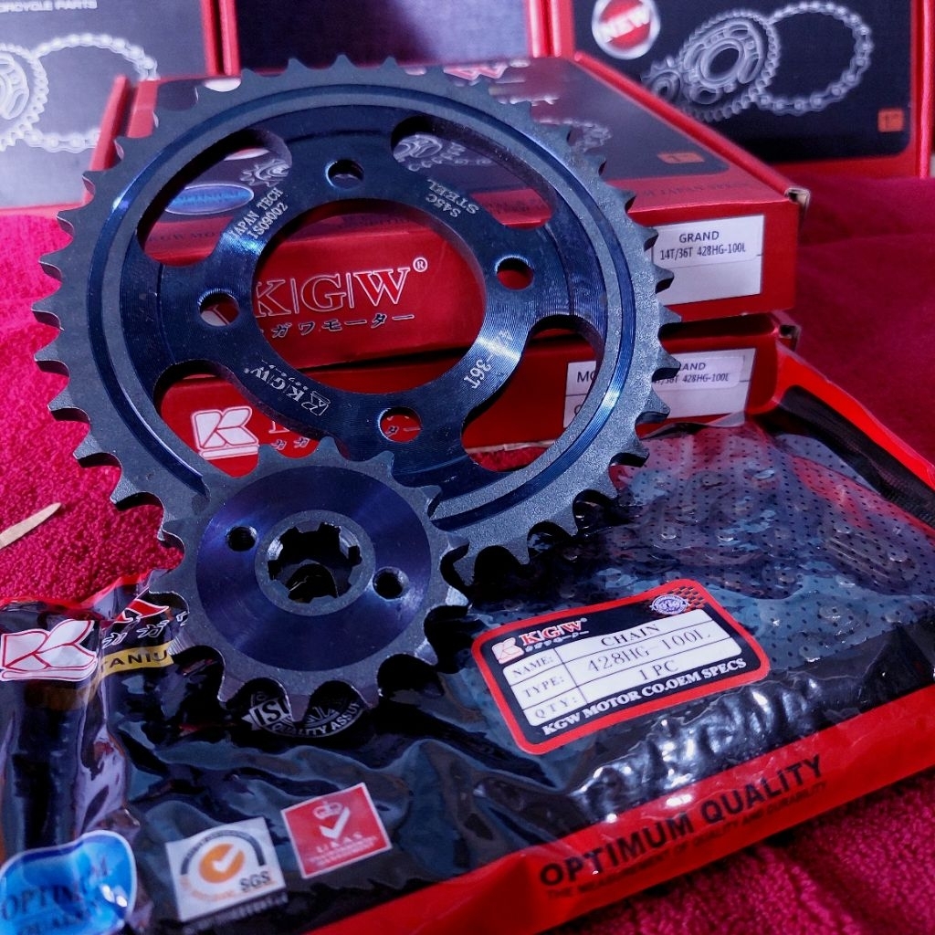 KGW Gear Set Gear Paket Grand Astrea Baja Titanium