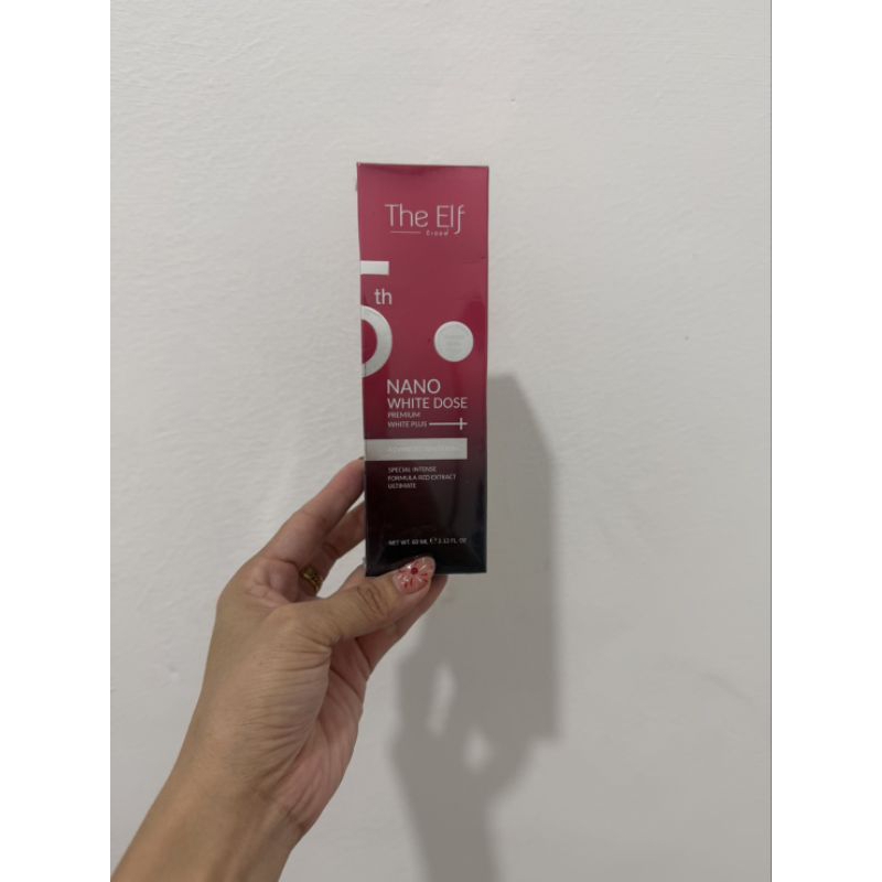 Ready Stock The Elf Nano White Dose Premium White Plus - Serum Pemutih Badan Intense Formula 60ml Or
