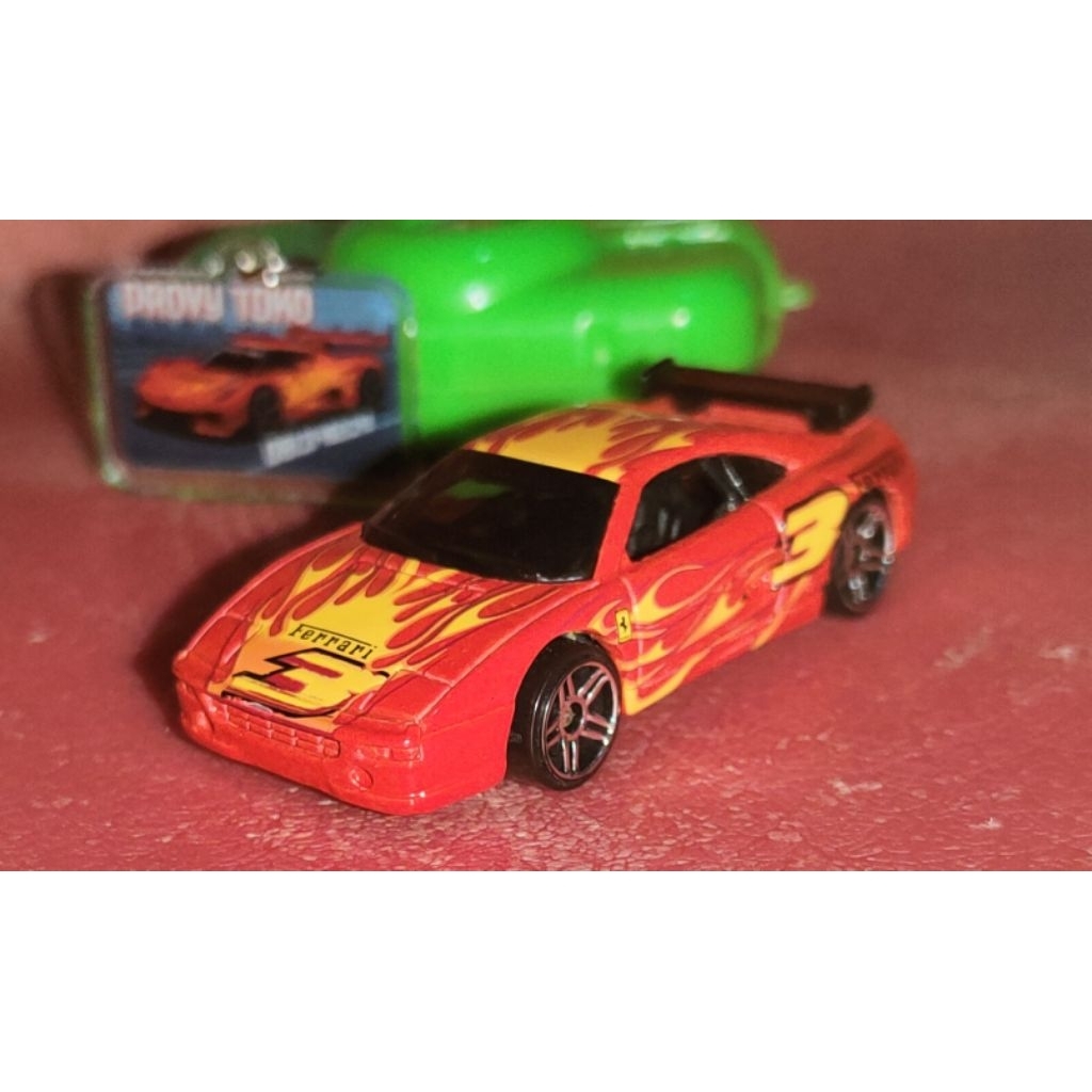 Hotwheels Ferrari F355 Challenge merah Tampo 3