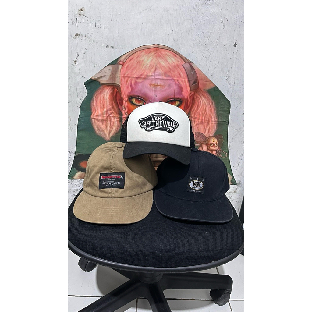 USA Vans Full Patch True Black Snapback