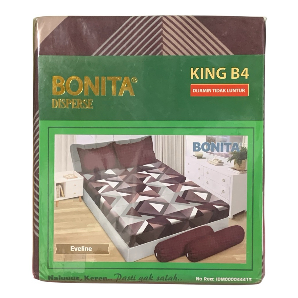 SPREI BONITA KING B4 4GULING + 2BANTAL Eveline