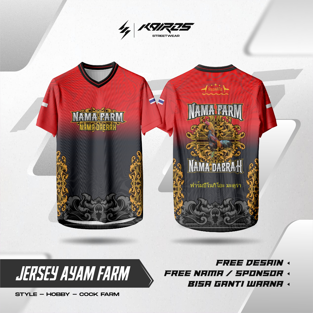 JERSEY kaos Ayam Farm Cock Fighter | Sabung Ayam