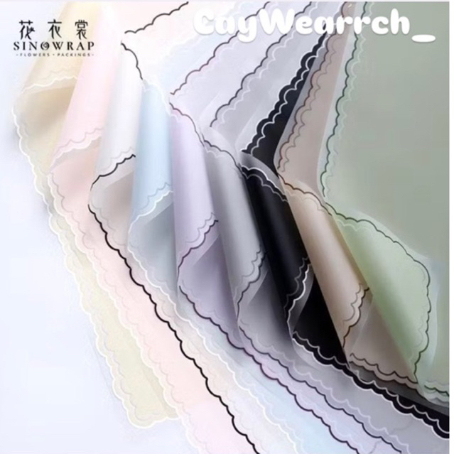 Kertas Cellophane/Kertas buket bunga 5Lembar