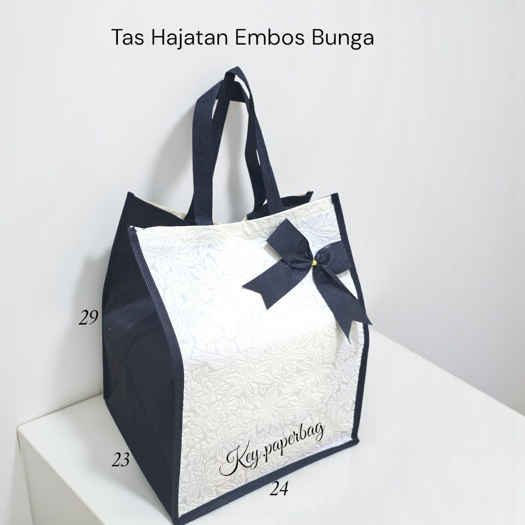 ISI 12 (1 Lusin) Tas Kain Hajatan Embos Bunga