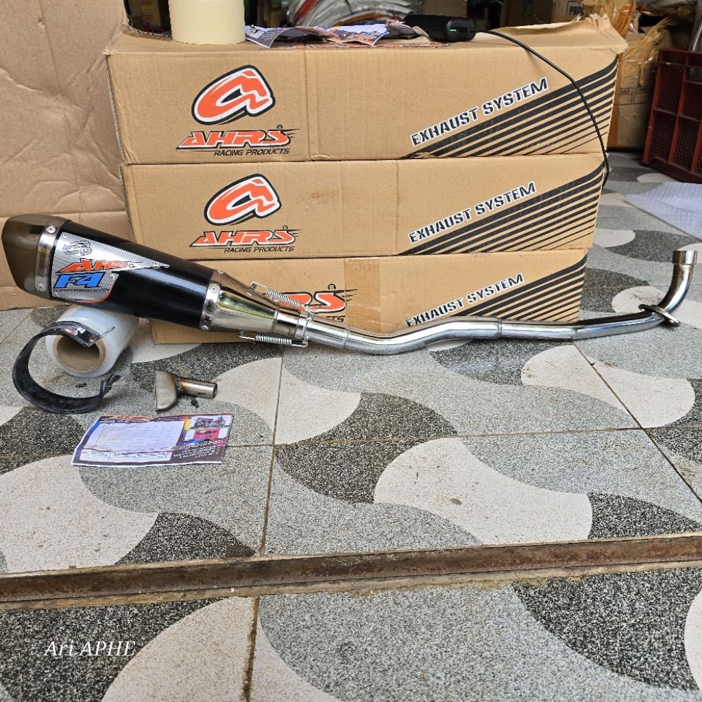 PROMO knalpot AHRS F4 HEXACONE original JUPITER Z / VEGA R