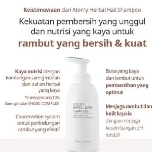 ATOMY SHAMPO HERBAL 500ML UNTUK RAMBUT RONTOK