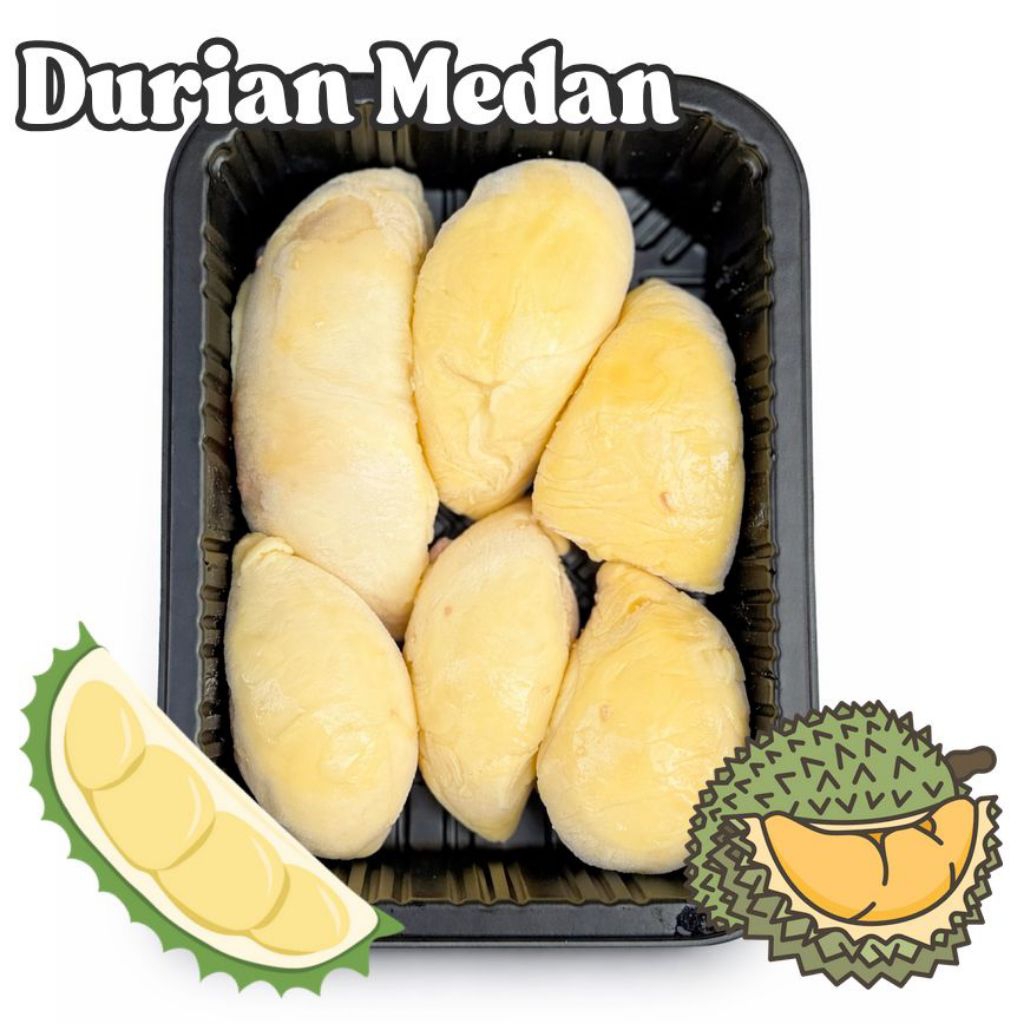 Termanis! Durian 100% Asli Duren Sumatra Beku /Durian Premium A+ Frozen/Duren Medan/Durpas Medan/Dur