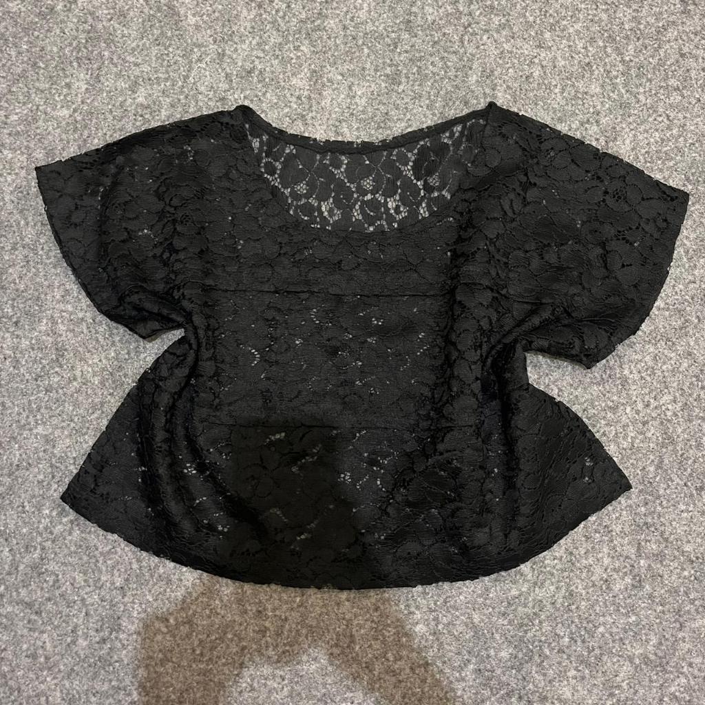 Outer Brokat Hitam Wanita