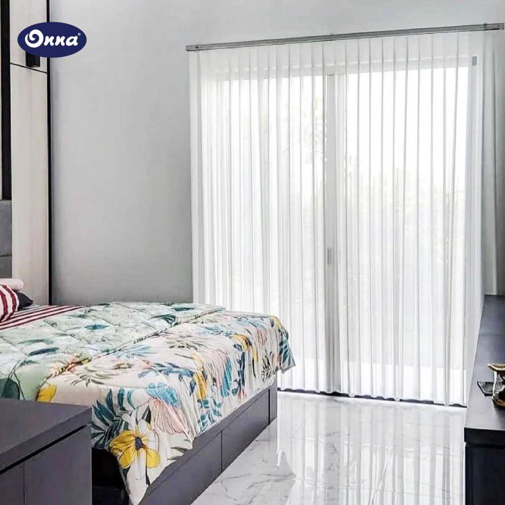 ONNA Vertical Sheer Blind Gorden / Tirai Jendela Minimalis Modern (Ukuran Custom)