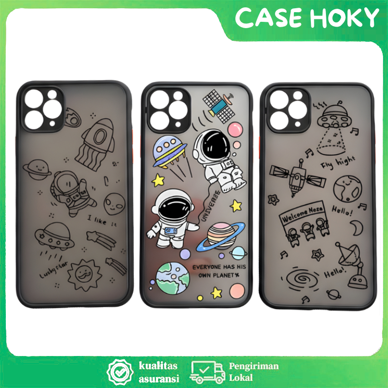 Case Oppo A16 A16S A5 A9 2020 A15 A15S A35 2021 Casing Nasa Laser Softcase TPU