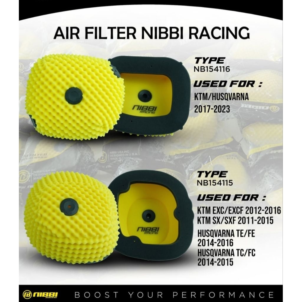 air filter nibbi racing ktm husq yz
