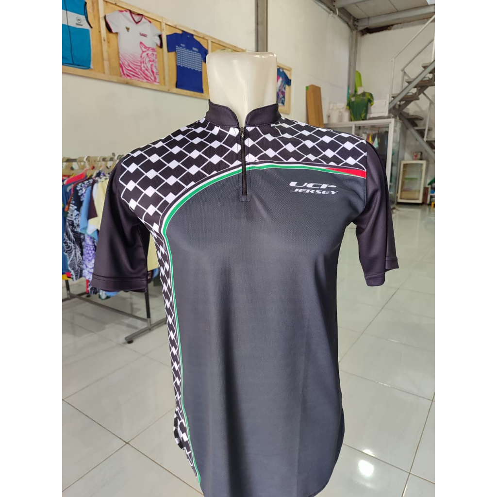 Baju Koko Muslim Kemeja Pria Remaja dan Dewasa Motif Palestina Arab Full Printing Premium Bahan Dryf