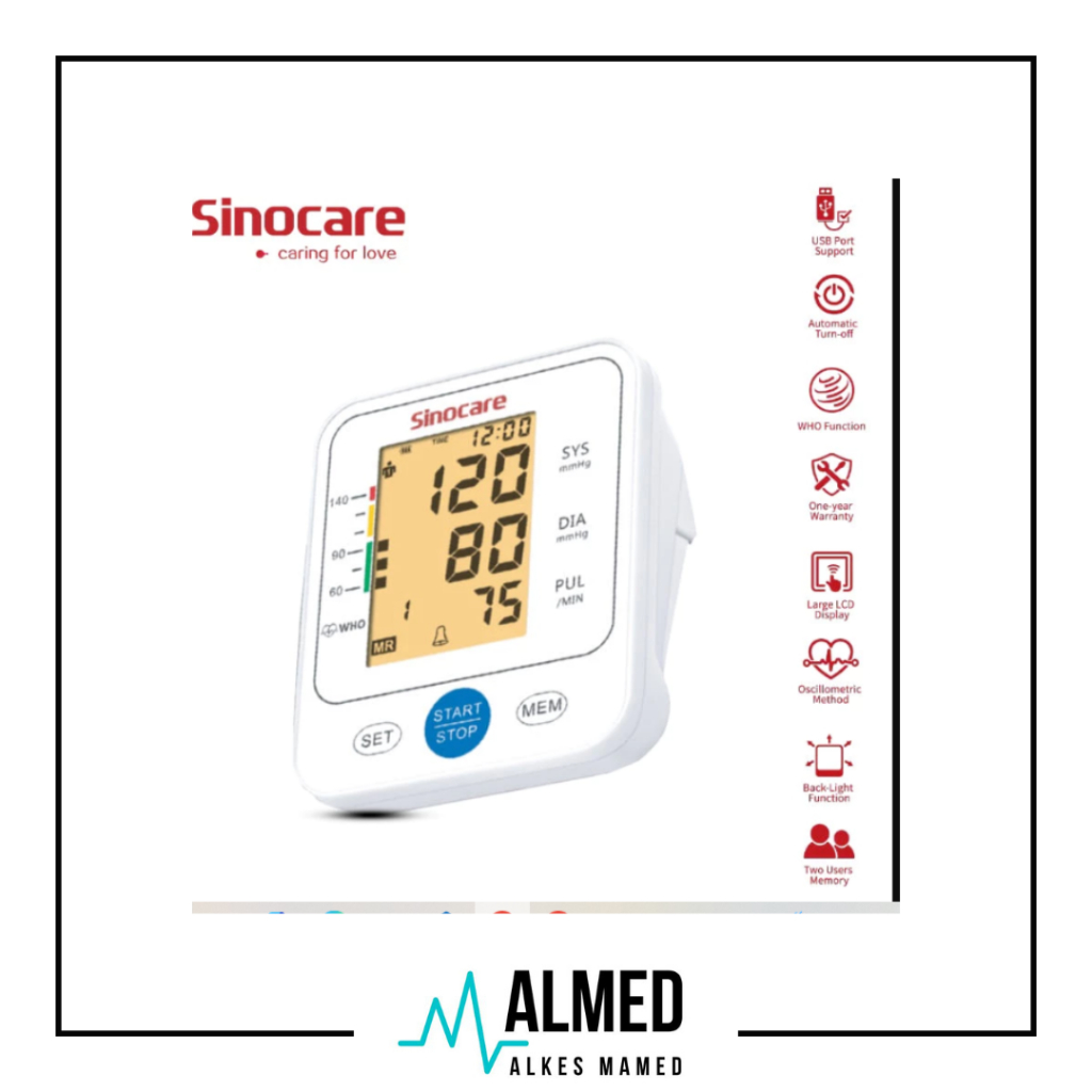 Tensimeter Digital Suara Sinocare BSX - 516 / Tensimeter Sinocare BSX 516