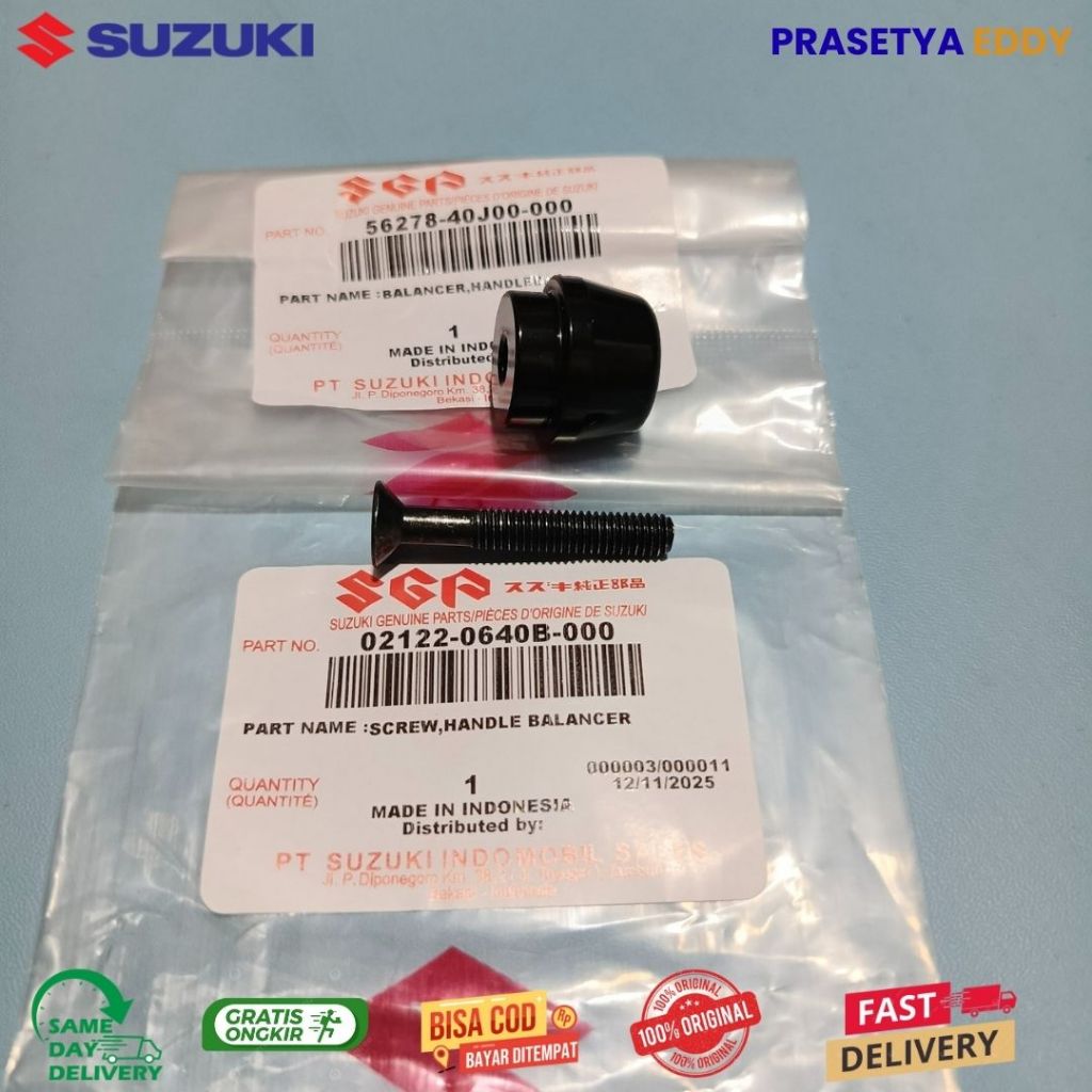 SATU SET BAUT DAN BANDUL JALU STANG SUZUKI NEX 2 ORIGINAL SGP