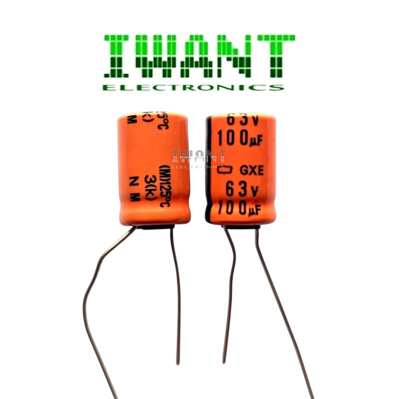 100UF 63V 125' CAPASITOR ELCO 100UF 63VOLT KAPASITOR ELKO 100UF 63V