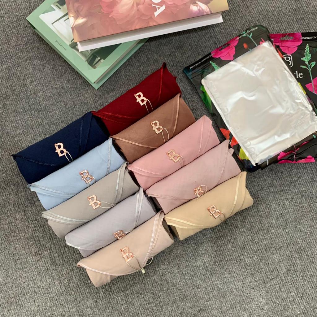 ShiifaHijab - (10 Pcs)  Hijab Buckle Vintage Packaging Pouch
