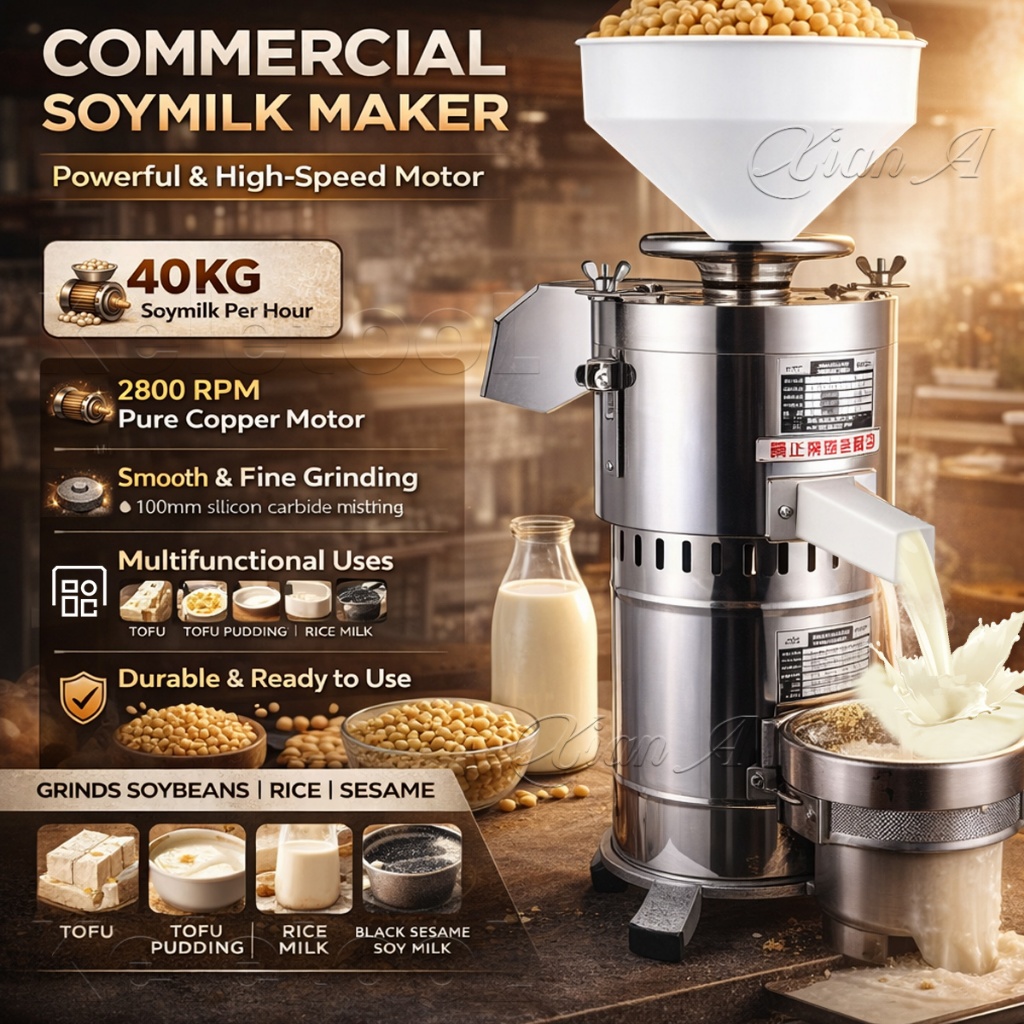 Mesin Susu Soya Kedelai Elektrik Stainless Steel Anti Karat Otomatis Serbaguna Untuk Susu Beras Kaca