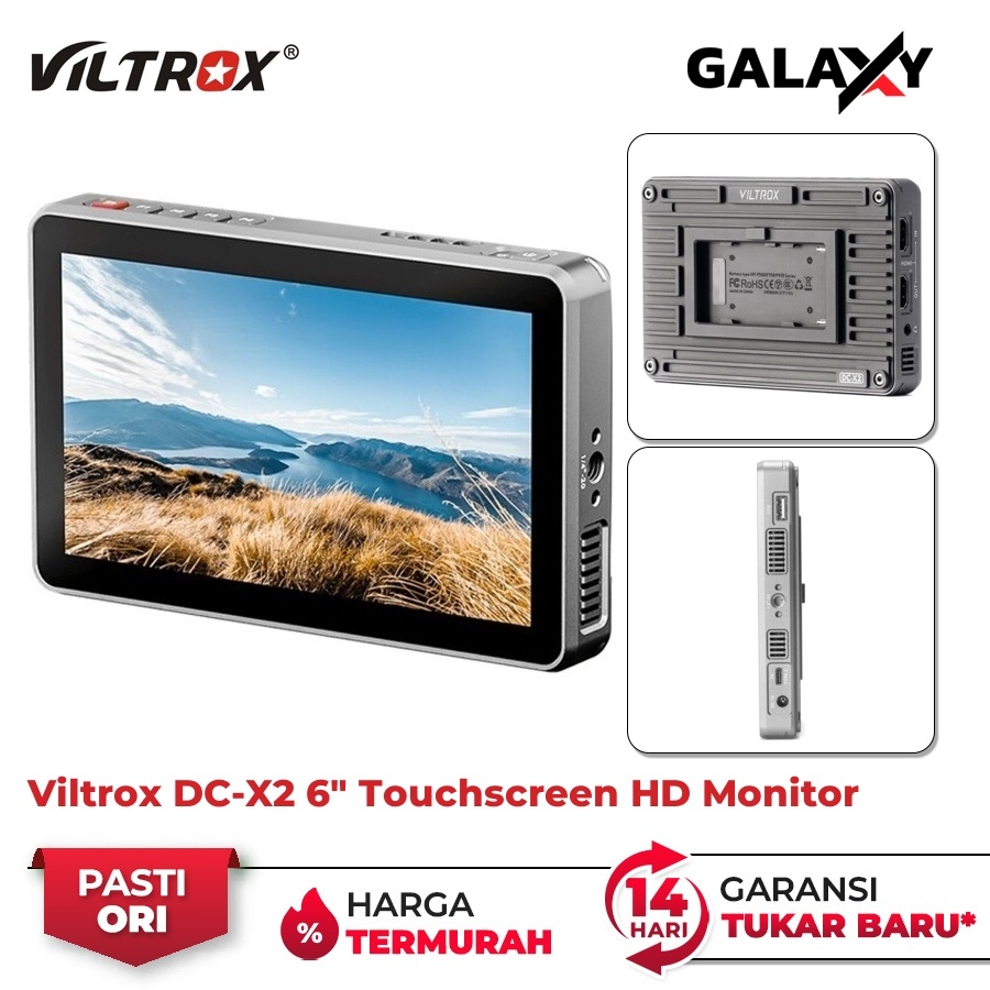 Viltrox DC-X2 6" Inch FHD 2000 Nits Touchscreen Camera Monitor Garansi Resmi
