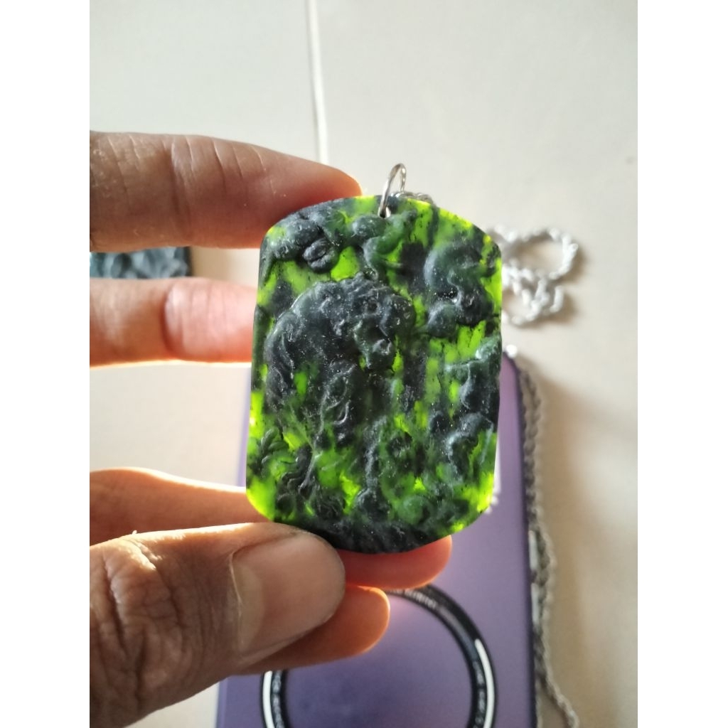 kalung liontin batu permata giok aceh