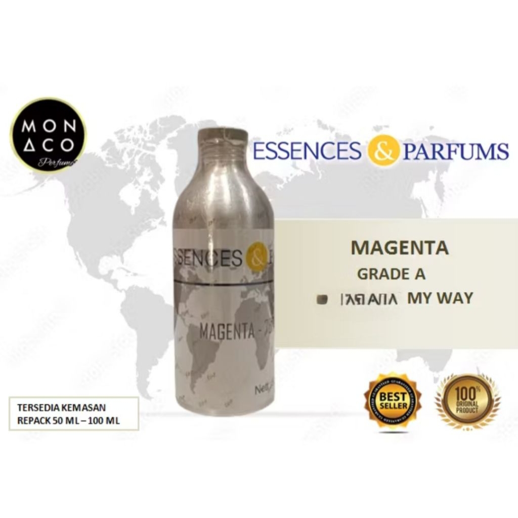MAGENTA INSPIRED A. MY WAY - GRADE A - BY ESSENCES & PARFUMS - ASLI 100%