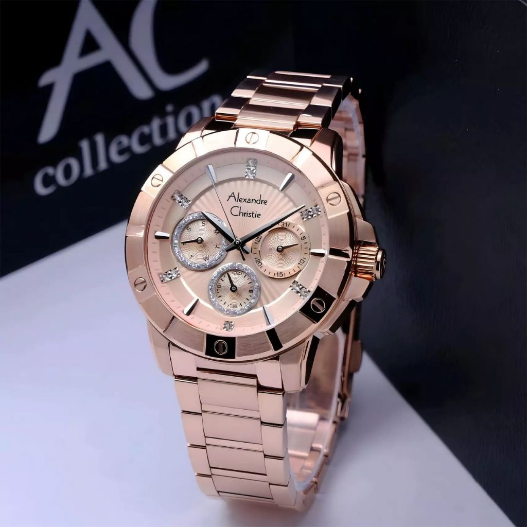 Jam Tangan Wanita Alexandre Christie 6609BF AC6609 AC 6609 BF 6609 BFBRGLN2 Original Garansi Resmi