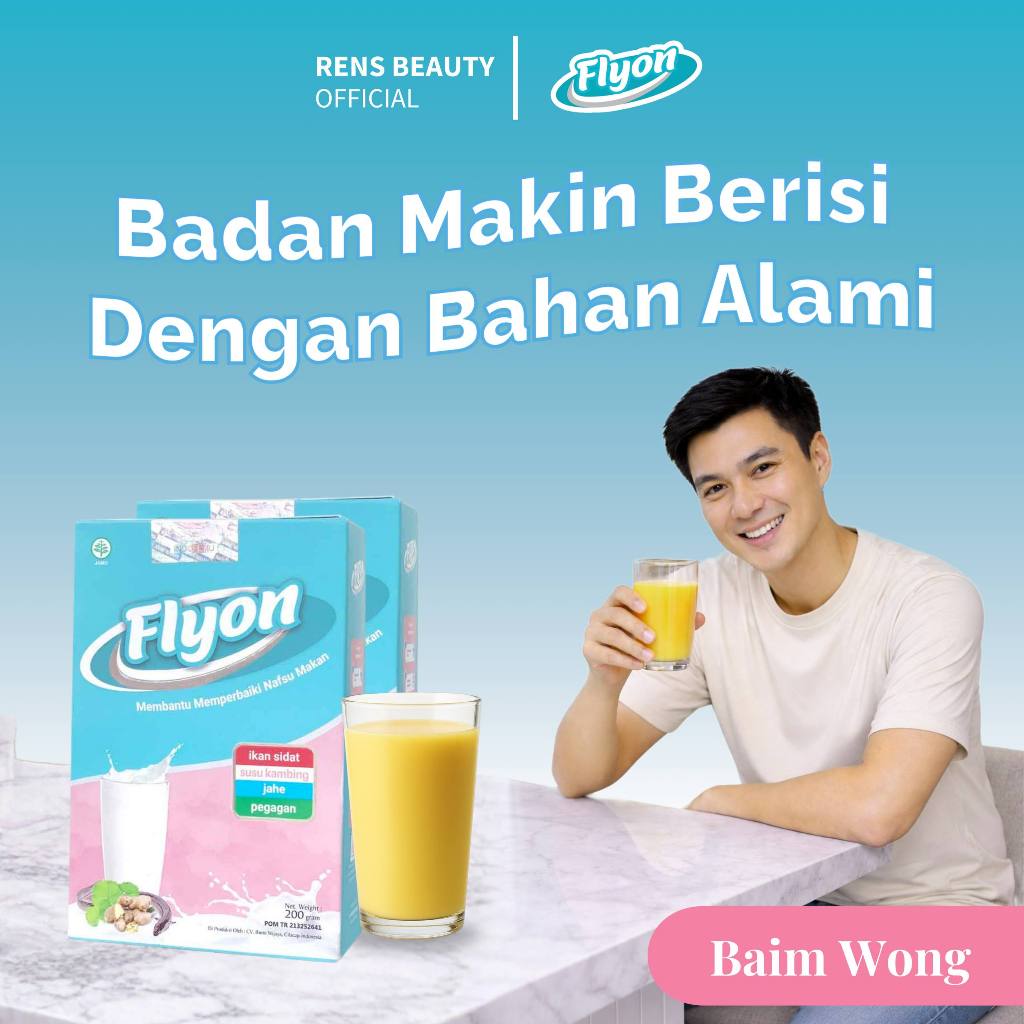 Flyon ORIGINAL Susu Penggemuk Badan BPOM – Penambah Berat Badan Herbal Alami