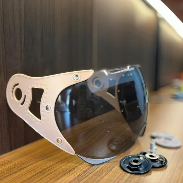 Kaca Helm Pilot Italy scoopy  retro Classic Merk ALBA