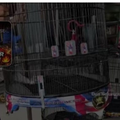 sangkar bnr pvc komplit + krodong &tas