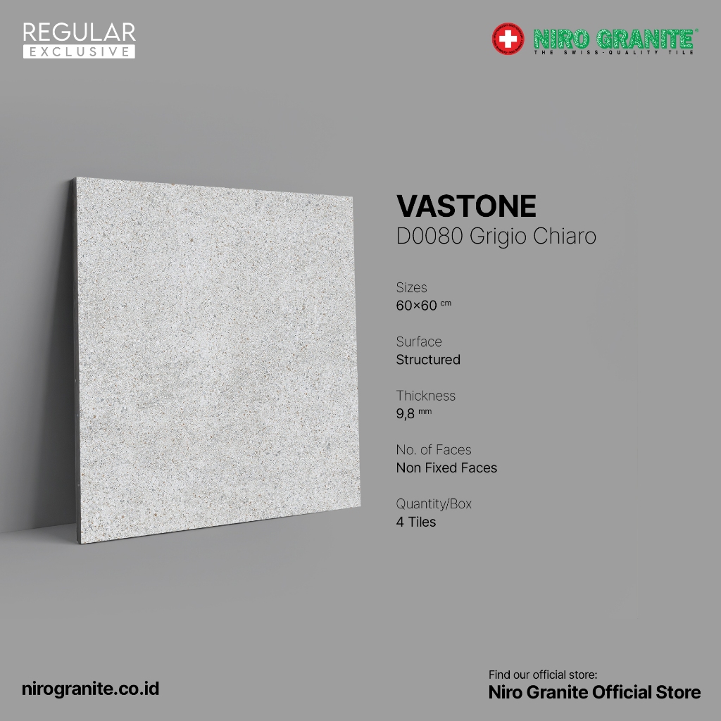 NIRO GRANITE 1st Grade - Vastone D0080 - Structured - 60x60