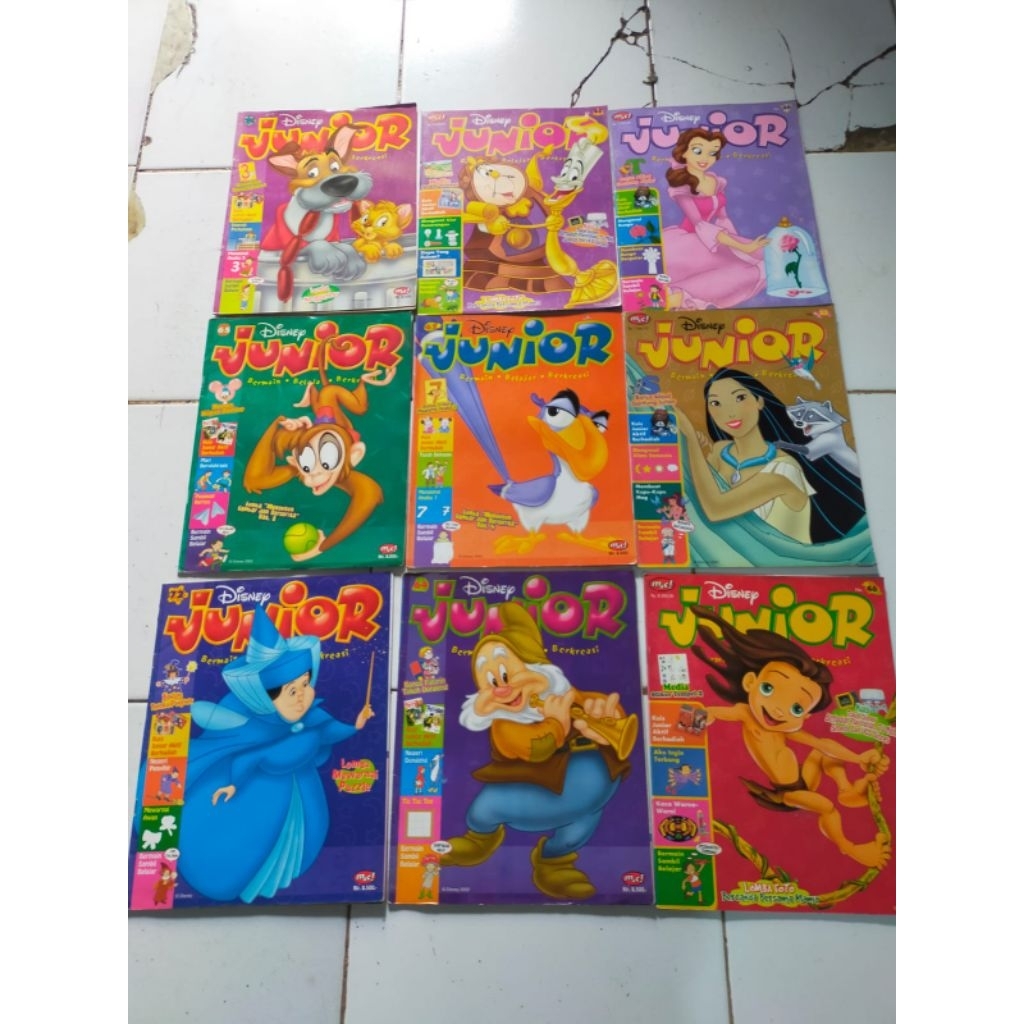 KOMIK CERITA DAN KOSAKATA  DISNEY JUNIOR MAGAZINE