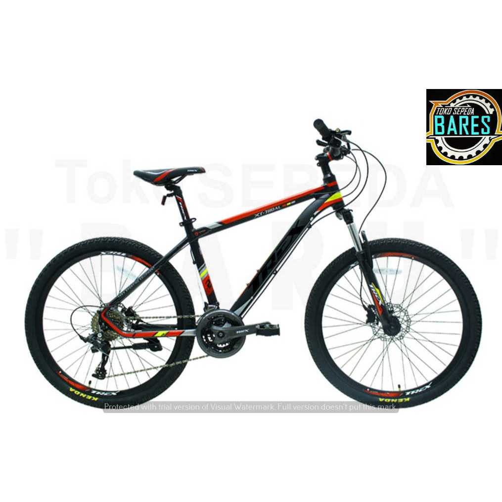 Sepeda Gunung / MTB 26 Inch Trex XT-780 Alloy 27 Speed Mechanic / Hydraulic Brake Suspension Fork