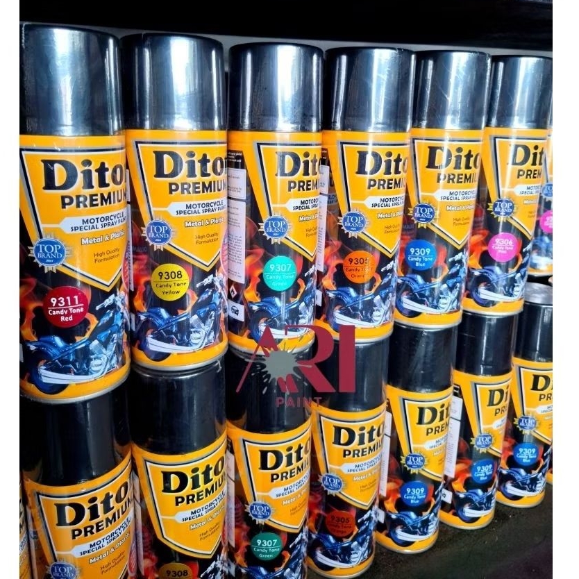 Pylok pilox pilok diton premium cat semprot kaleng merah candy