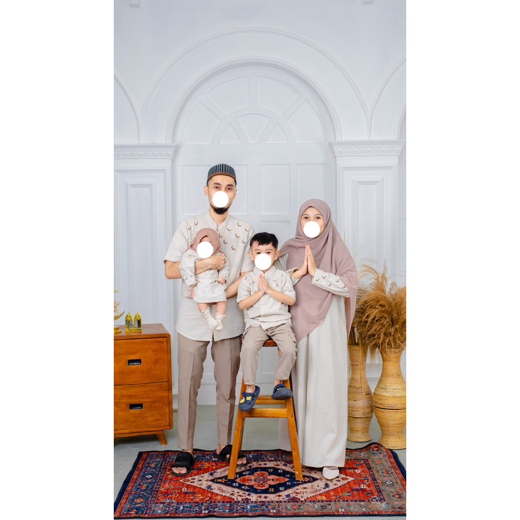 PRELOVED Abaya Dewasa Abaya Anak Koko Dewasa Koko Anak Sarimbit Family Set - Tsabit Family Set