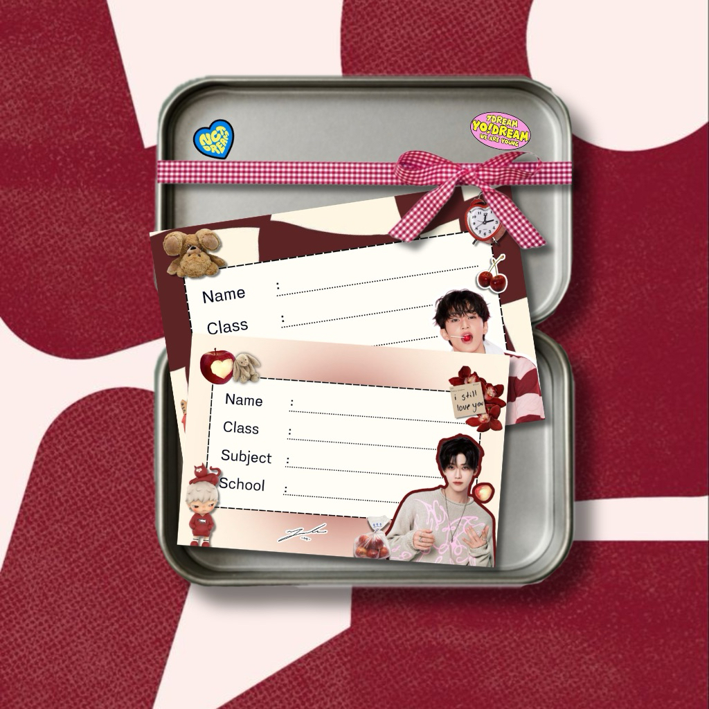 Sticker label nama NCT Dream #1