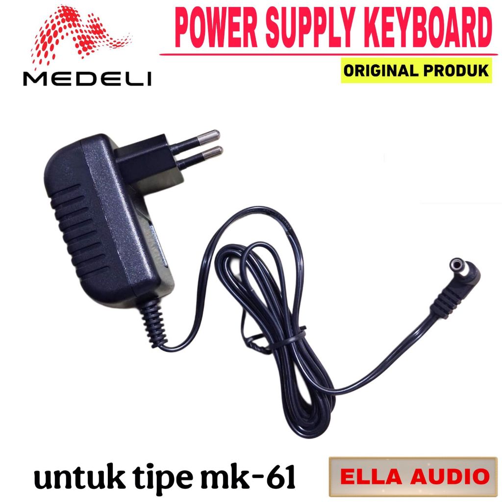 Adaptor Keyboard Medeli MK61 Power Supply Keyboard Medeli