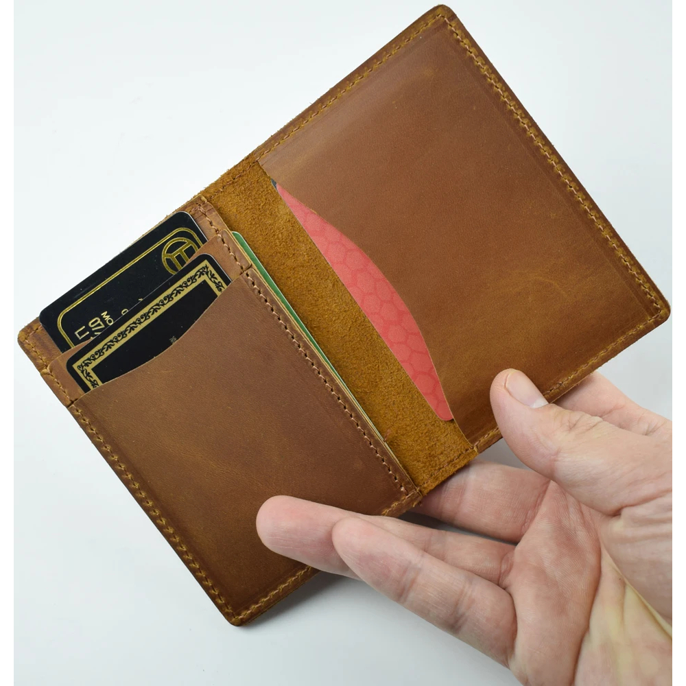 Dompet Pria Kulit Sapi Asli Model Lipat Tipis Elegan – Dompet Kartu & Uang  Dompet Handmade Premium