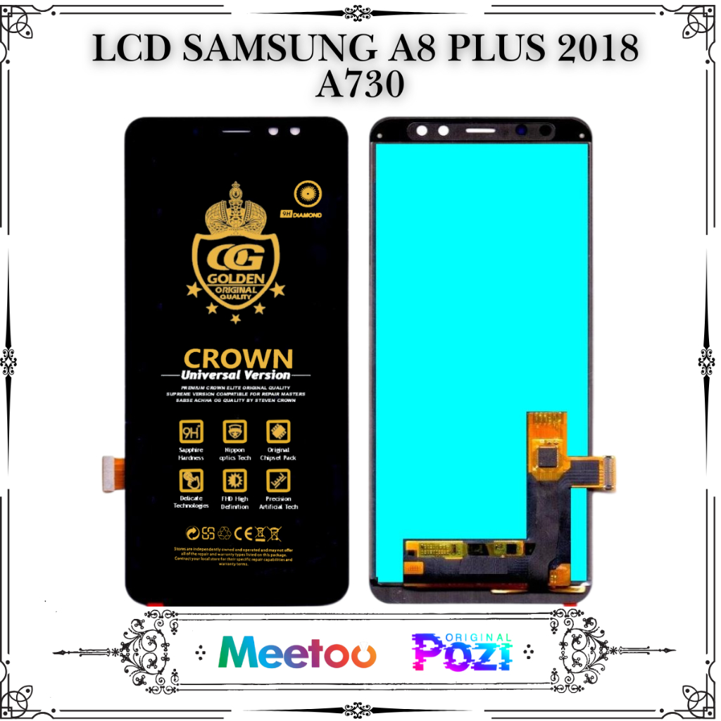 LCD SAMSUNG A8 PLUS 2018 / A730 / (SAMSUNG GALAXY A8 PLUS) TOUCHSCREEN FULLSET COMPLETE ORIGINAL