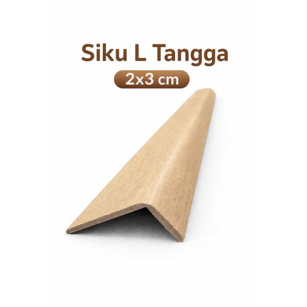 Siku L Tangga ukuran 2x3 cm panjang 240 cm / Aksesoris PVC List Tangga / Stepnoising / Siku Tangga /