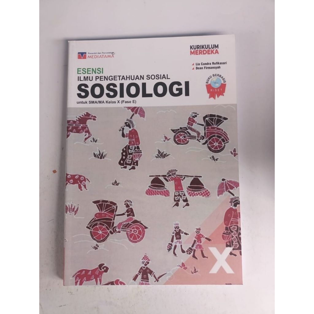 buku esensi IPS sosiologi kelas 10 SMA penerbit Mediatama Kurikulum Merdeka