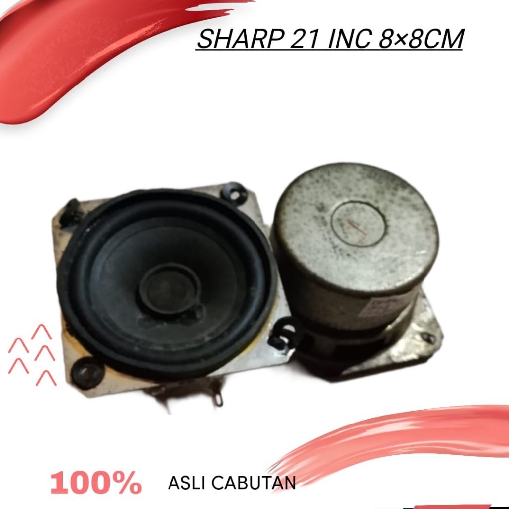 SPIKER SPEAKER TV LED SHARP 21 INC 8×8CM ORIGINAL