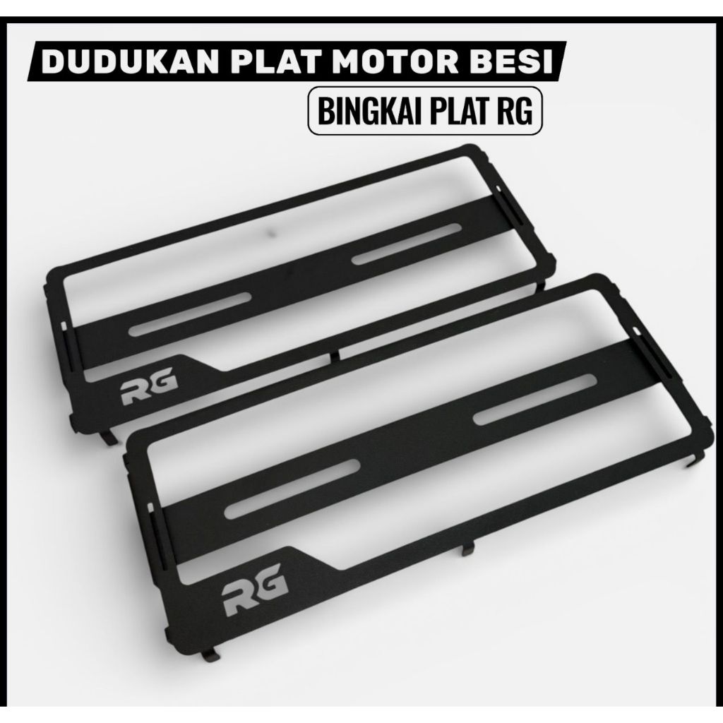 Cover Plat Nomor Motor bahan FULL BESI TEBAL