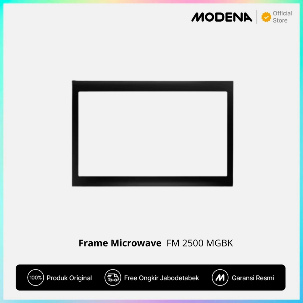 Modena FM 2500 MGBK Frame Microwave Tanam Baru Glass Stainless Steel Hitam MG 5526 MG 2516