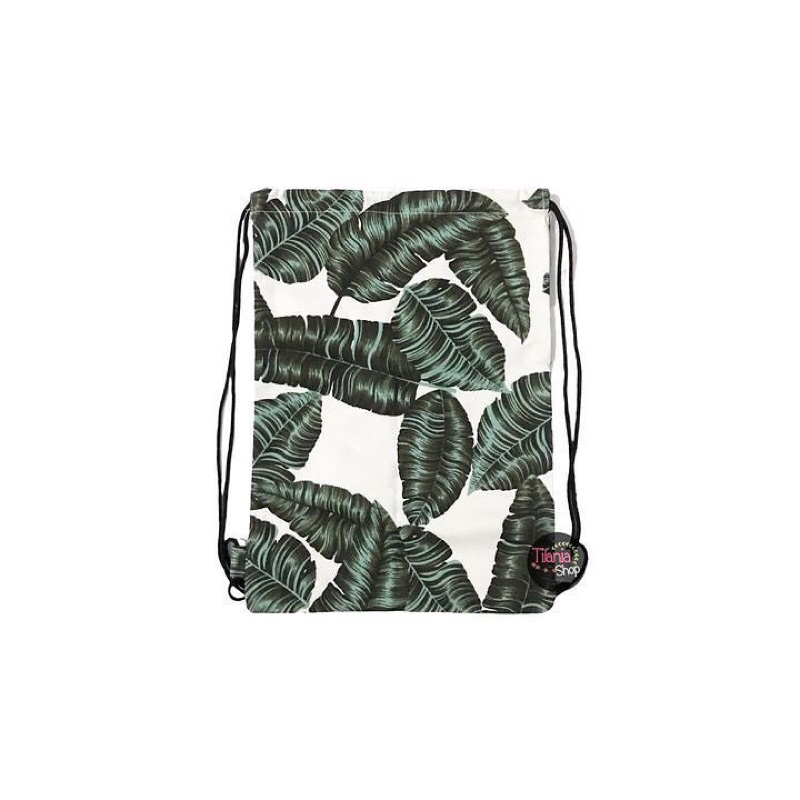STRING BAG / TAS SERUT PREMIUM - MOTIF DAUN AESTHETIC