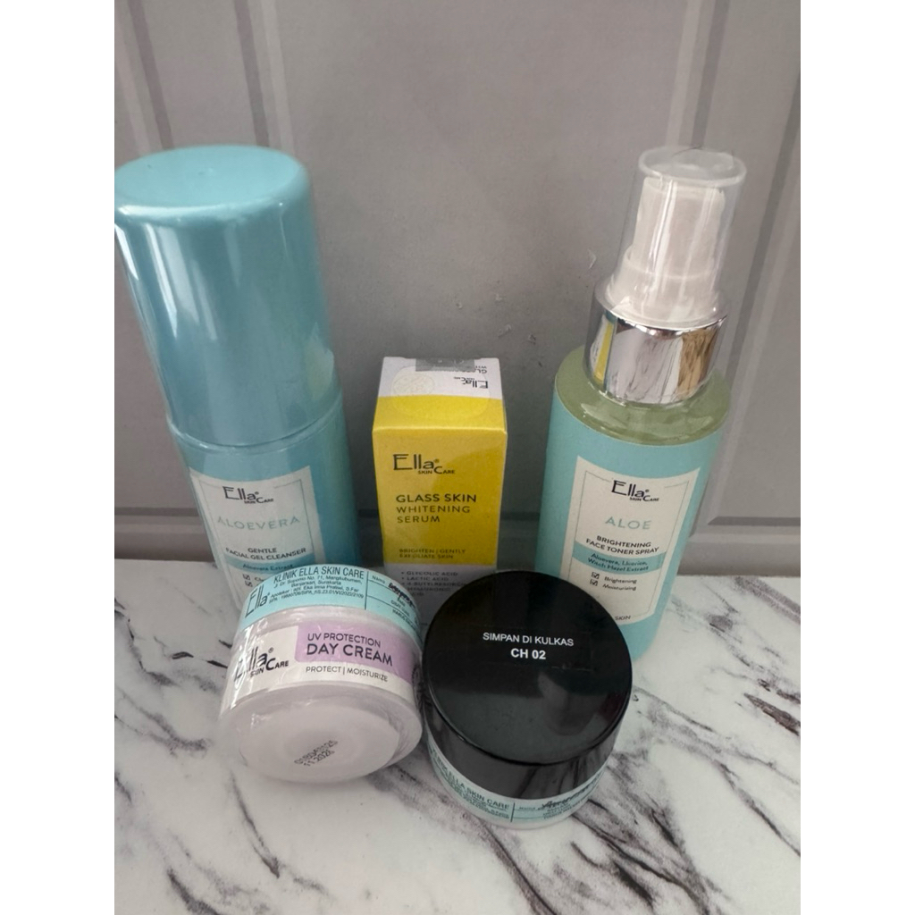 Ella skincare paket lengkap memutihkan