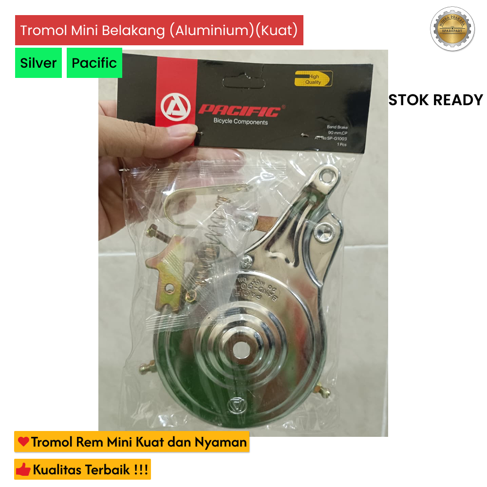 Rem Tromol Belakang Sepeda 90 mm - Rem Tromol 90mm untuk Sepeda Anak & Dewasa Mini