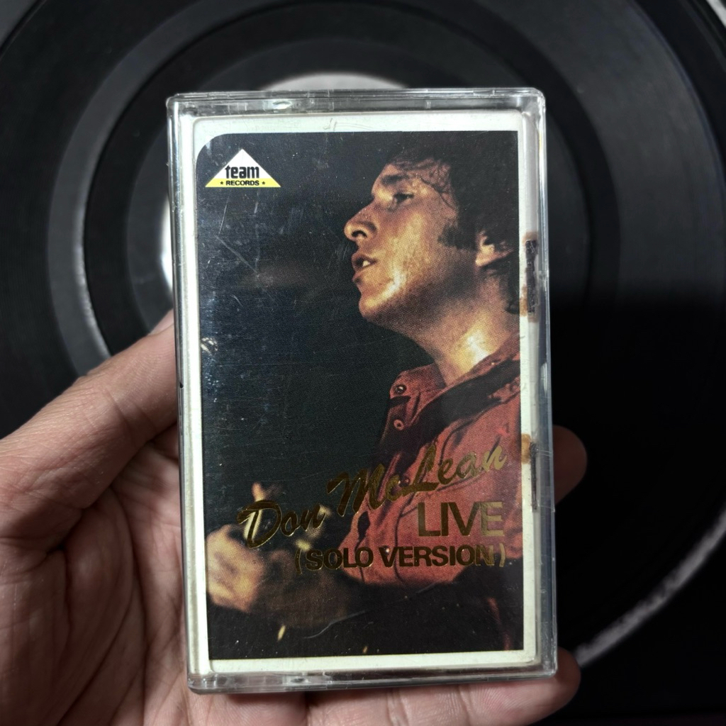 Kaset Pita Don McLean Live Solo Version / Soft Rock / Folk Rock / Team Records