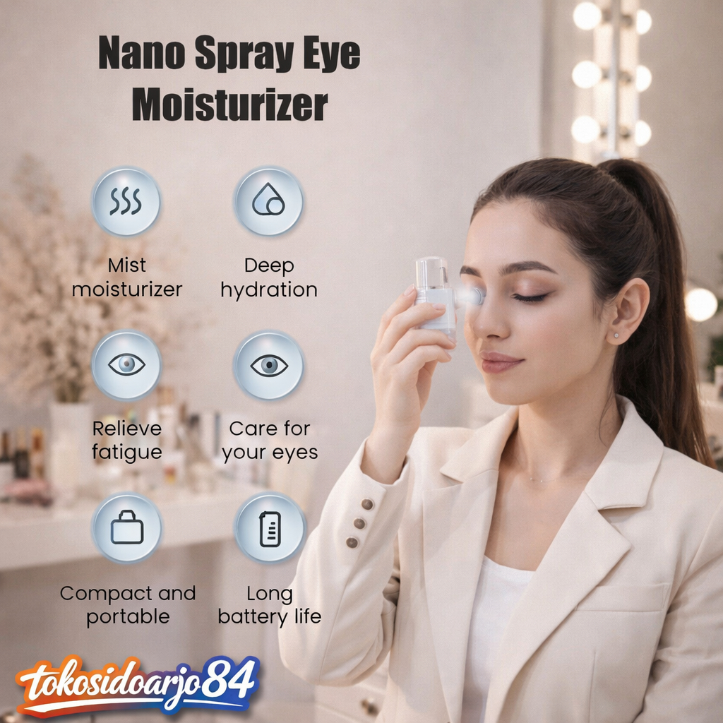 Alat Spray Mata Nano Mist Sprayer Nebulizer Atomizer Mata Portable USB Rechargeable