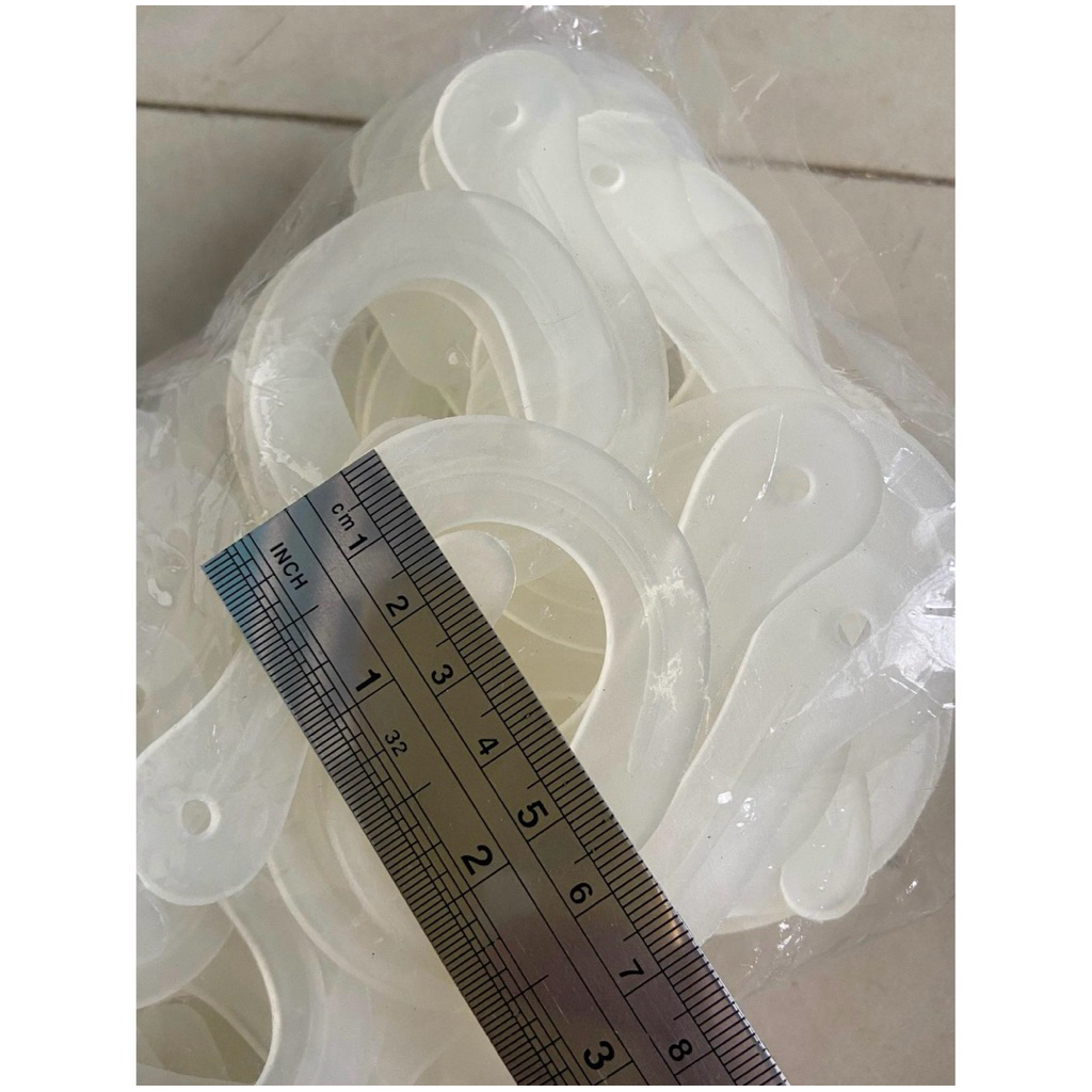 Gantungan Hook 100pcs plastik keras untuk sample kain hanger display